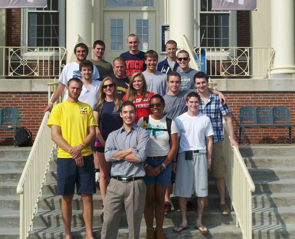 Zack Bracket with the Radford University Pre-Dental Club